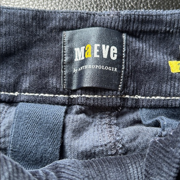 Maeve Corduroy Navy Wide-Leg Pants - Picture 9 of 12